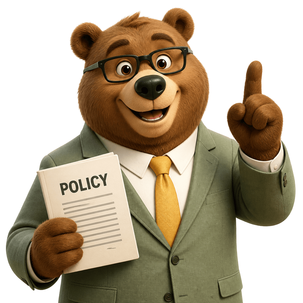 PolicyBear mascot